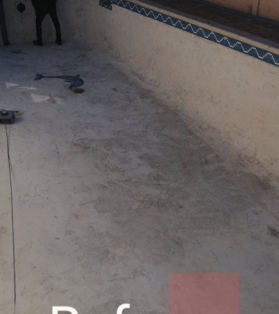 swimming pool before